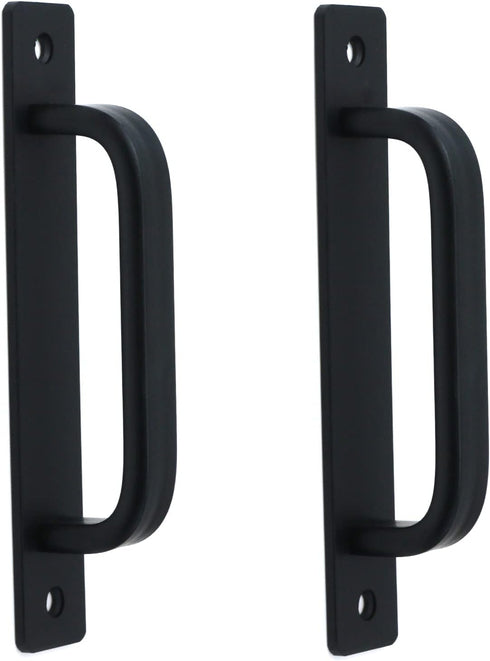 2Pcs Barn Door Handle Sliding Barn Door Pull Handle Kitchen Cabinet Drawer Handle Aluminum Alloy Flush Flat Base Cabinet Pull Door Panel Pull (5.0...