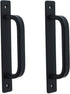 2Pcs Barn Door Handle Sliding Barn Door Pull Handle Kitchen Cabinet Drawer Handle Aluminum Alloy Flush Flat Base Cabinet Pull Door Panel Pull (5.0...