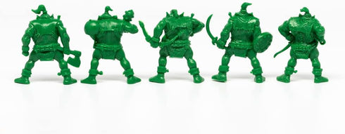 Creature Mini Action Figure Playset- Orcs Mutants 2 ? Fantasy Figures - XL 1/32nd Scale DND 5 pcs Characters Accessories RPGs and Soldiers...