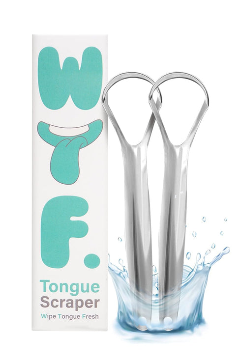Wipe Tongue Fresh Tongue Scraper for Adults | 100% Stainless Steel Tongue Scraper Oral Care | Tongue Cleaner | Oral Hygiene Essentials Tongue Scru...