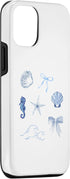 iPhone 13 Coastal Grandma Coquette Blue Bows Aesthetic Case...