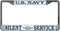 US Navy Submarine Silent Service License Plate Frame...