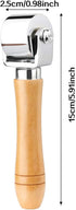 QMNNMA Seam Roller for Leather, Quilting, Platen Tools, Leather Press Edge Roller Leather Edge Creaser and Smoother, Leather Glue Laminating Rolle...