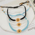 Pingyongchang 4pcs Braided Rope Bracelets Anklet Handmade Colorful Sunflower String Bracelets Boho Adjustable Waterproof Sandy Beach Bracelets Fri...