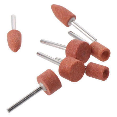 Diamond Burr Bits 18pcs Various Shapes Industry Tool Corundum Stone Carving Set Metal Carving 1/8'' Mounted Grinding Bits Craft Carving...