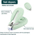 5-in-1 Baby Nail Kit, Baby Manicure Set, Baby Nail Clippers Set with Cute Case, Nail Clipper, Scissors, Tweezers, Glowing Ear Scoop, Baby Nail Fil...