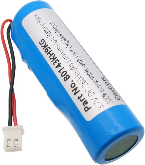 Voice Amplifier Replacement Battery B0143KH9KG 3.7V 2600mAh Rechargeable Lithium-ion Battery, with XH2.54mm Connector...