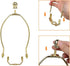 10 Inch Lamp Harp, 2 Set Gold Lamp Shade Harp Holder with Finial, DIY Detachable Replacement Lampshade Adapter Harp Bracket Hardware for Table/Flo...