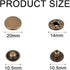 24 Sets Heavy Duty Leather Snap Fasteners Kit, BetterJonny 20mm Metal Snap Buttons Press Studs Leather Rivets Snaps with 4 Setter Tools for Clothe...