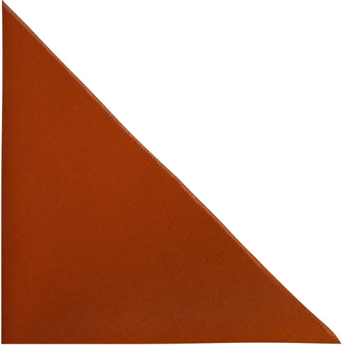 King & Priory Luxury Amber Brown/Burnt Orange Velvet Pocket Square...