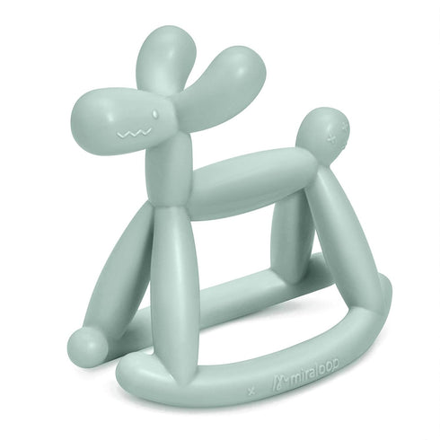 Teething Toy for Baby 0-6, 12, 18 Months Infant, Jellydog Never Drop Food Grade Silicone Rocking Teether, Prevent Choking & Odorless, Less Dust an...