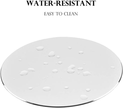 ProElife Premium Aluminum Metal Mouse Pad Mice Mat 8.66-inch Mousepad with Anti-Slip Base (Round, Silver Color)...
