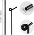 200 Pcs Individually Packaged Black Plastic Extra Long Flexible Disposable Drinking Straws.(0.23'' diameter and 10.2" long) (Black)...