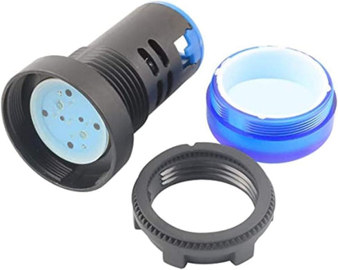 220V 20mA Energy Saving LED Indicator Light Installation Hole Size 22mm (7/8 inch) White Blue red Green yellow15pcs...