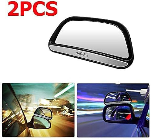 2Pcs Car Van Rectangular Blind Spot Mirror Towing Reversing Driving Stick On Adjustable Wide Angle Blind Spot Mirror for Car Van Towing Caravan...