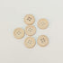 Chenkou Craft 100pcs 15mm 5/8" Round Natural Wood Buttons 4 Holes Craft Sewing Button (15mm)...