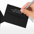 LUXPaper A2 Invitation Envelopes | Peel & Press | 4 3/8" x 5 3/4" | Midnight Black | 80lb. Text | 50 Qty...