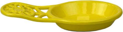 Sunflower Design Spoon Rest For Kitchen Counter (Yellow), By Home Basics | Stove Spoon Holder For Ladles, Spatulas, and More | Beautiful and Elega...