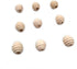 30pcs 20mm Unfinished Wood Threaded Wooden Spacer Loose Honeycomb Round Beehive Beads Home Decoration Accessories DIY Wood Crafts Accessories (Hon...