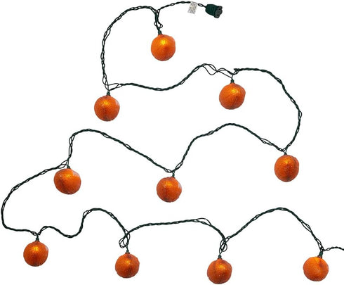 Kurt S. Adler Kurt Adler UL1368 Football Set, 10 Lights, Brown...