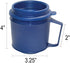 Rehabilitation Advantage Insulated Plastic Mug with Tumbler Lid (8oz), Blue, Non-Weighted...