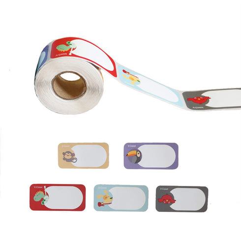 400pcs Bottle Labels Animals Name and Date Label for Daycare or Kitchen, Self-Laminating Waterproof Labels Sticker for Bottle, Jar, Sippy, Cup and...