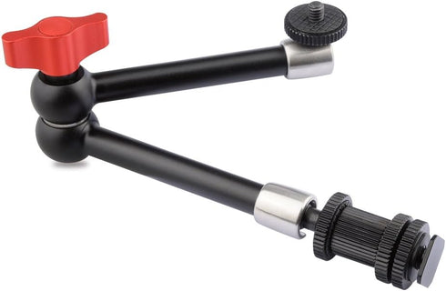 CAMVATE 11 inch Adjustable Articulating Friction Magic Arm Compatible with LCD Monitor, DSLR Camera Rig, LED Lights, Flash Light - 1477...
