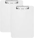 Hongri 2 Pack Plastic Clipboards with Pen Holder, 8.5x11 Clipboard Letter Size for Classroom, Students, Teacher, Office and School, Low Profile Cl...