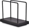 NIRMAN Acacia Wood Base Iron Standing Napkin Napkin Holder for Kitchen & Dining Tables, Indoor & Outdoor Use (Black) (6" x 3" x 5")...