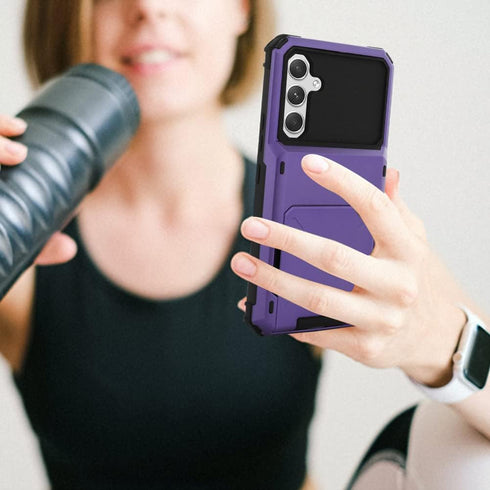 Wallet Case for Samsung Galaxy A54 5G Case with 4-Card Credit Card Holder Slot Shockproof Cover Hybrid Heavy Duty Protection Armor Phone Case Comp...