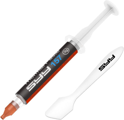 SYY Thermal Paste with Tool kit, 3 Grams CPU Paste Thermal Compound Paste Heatsink for IC/Processor/CPU/GPU/All Coolers, New Formula Carbon Based ...