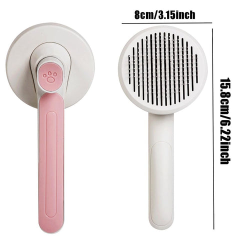 1 Pcs Cat Grooming Brush, Cat Brush Cats Grooming Dematting Comb Self Cleaning Slicker Brushes for Dogs Cats Pet for Shedding Remove Undercoat Mat...