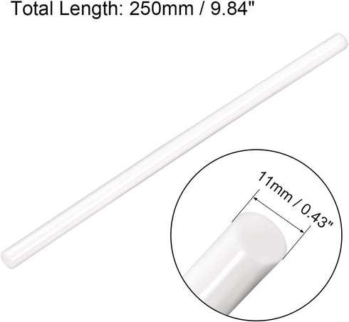uxcell 10pcs Hot Glue Sticks for Glue Gun 7/16-inch x 10-inch Mini Hot Melt Adhesive Glue Stick White...