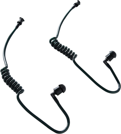 Acoustic Tube Earpiece Coil Tubes Replacement Compatible with Motorola Kenwood Baofeng Midland Two Way Radio Headsets or Walkie Talkie Earpieces (...