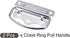 Chest Ring Pull Handle (80mm/3.15") 2Pcs, Iron Spray Paint Folding Pull Handle - for Home Lifting Door Chest Toolbox, Silver...