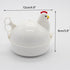 Chicken Shape Microwave Egg Cooker 4 Eggs Capacity Boiler Steamer Poacher for Omelet & Soft, Medium, Hard-Boiled Egg...
