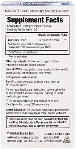 Fifty Plus Probiotic, 30 Count, 6 Billion CFU...