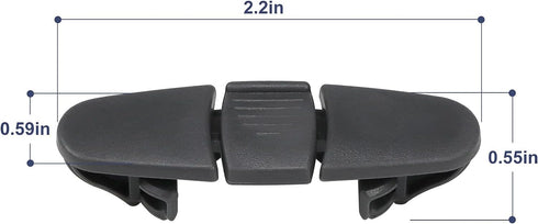 W10508950 Dishwasher Upper Dishrack Slide Rail Stop Clip By AMI,To Be Able To Replace AP6022472 8562015 W10508950 2684662 PS11755805 WPW10508950VP?2 pcs?
