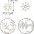 EVER FAITH Austrian Crystal Winter Snowflake Flower Brooch Pin Clear Silver-Tone...