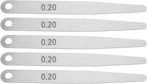 5pcs Feeler Gauge 0.2 Thickness Feeler Gauge Metric Filler Thickness Gage Measurement Tool(0.2)...