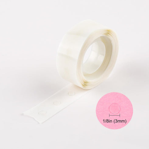 6000 Pcs 1/8in (3mm) 20 Roll Ultra Thin Adhesive Dots Clear Removable Double Sided Stickers Permanent Sticky for Balloons Wedding Decoration or DI...