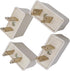 European to US Plug Adapter, 4 Pack Universal Input UK/EU/AU/Asia to USA/Canada/Mexico Adapter Travel Power Plug Adapter Converters(White)...