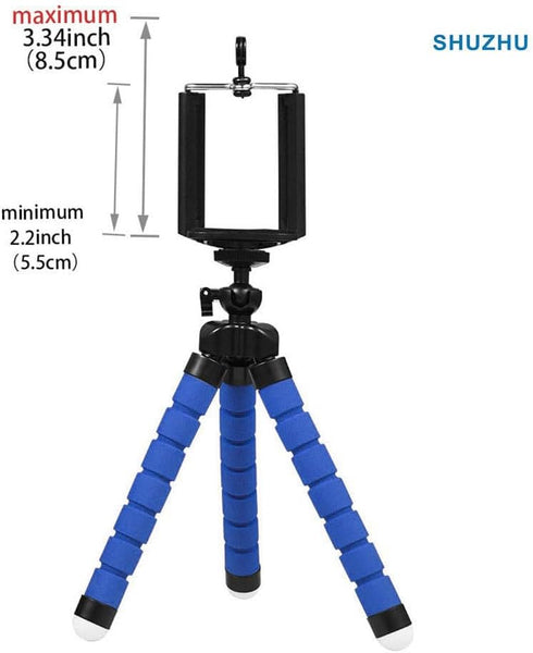 Flexible Tripod Mini Universal Octopus Leg Style Portable and Adjustable Tripod Stand with Clip Bracket Mount Holder for Mobile Phone, Cellphone, ...