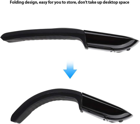 Mouse, Travel Mouse, Wireless Mouse Touch Thin Portable Folding Optical Mouse Receiver Computer Mouse Mouse...
