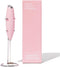 Smooth Operator Pink Handheld Electric Whisk, Milk Frother, Foam Maker for Protein, Coffee & More - Stainless Steel Stand Included...