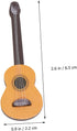 EXCEART 4 Pcs Wooden Miniature Guitar Miniature Wooden Instrument Desktop Wooden Miniatures Micro Landscape Statue DIY Miniature Guitar 1:12 Dollh...