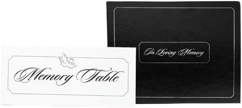 Funeral Memorial Book | Celebration of Life Guest Book | Bonus - White Memory Table Sign Included...