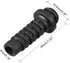 uxcell 15pcs 4mm Inner Dia PVC Strain Relief Cord Boot Protector Power Tool Hose Black...