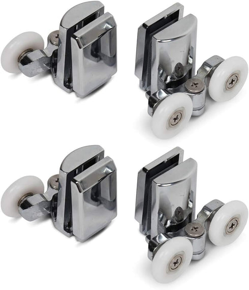 Stainless Steel Shower Door Wheels 23mm Shower Door Rollers (2top +2bottom)...