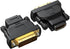 DVI to HDMI Adapter 2-Pack, Bidirectional Female HDMI to DVI-D(24+1) Male Adapter with Gold-Plated for Computer, Monitor, Projector, TV, PS3/4/5 N...